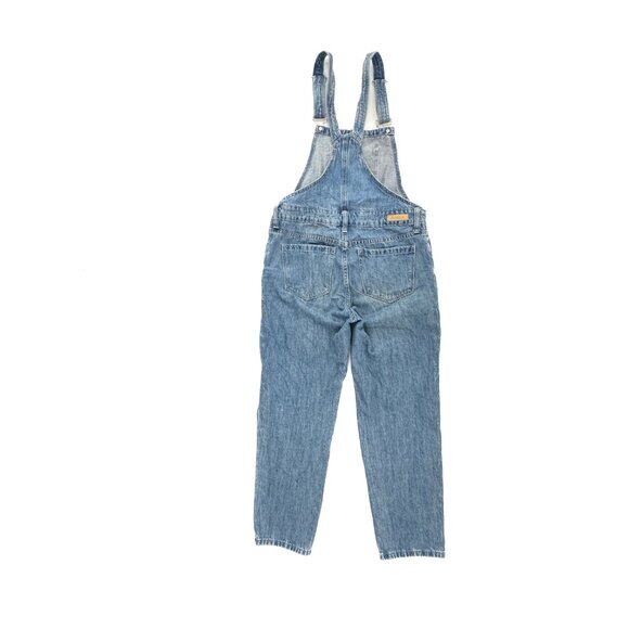 Blank NYC Overalls Distressed Women's size 25 Medium Wash Blue Denim Jeans - Picture 5 of 5